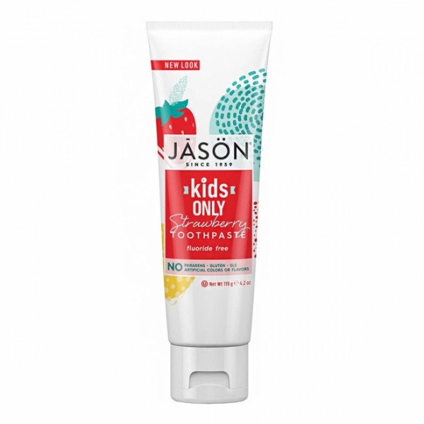 Pasta naturala de dinti cu capsuni pentru copii Jason 119g  Îngrijire Naturală Copii Jason