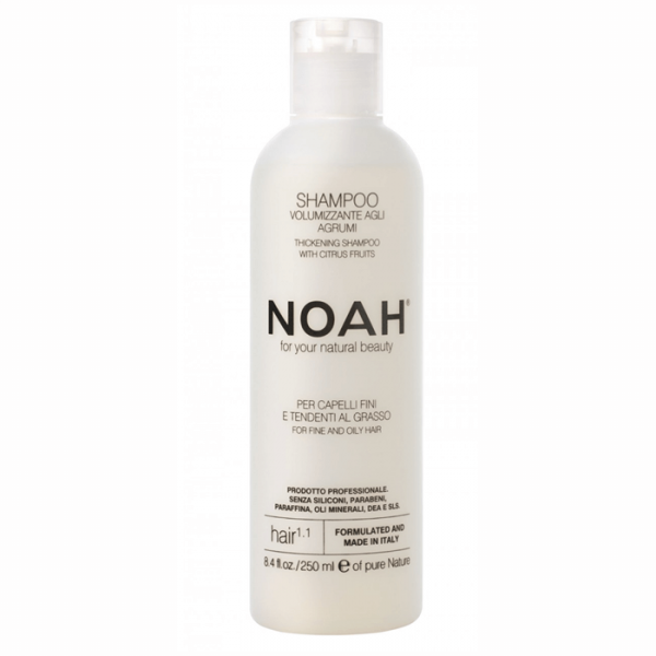 Sampon natural volumizant cu citrice pentru par fin si gras (1.1) Noah 250 ml  Șampon NOAH