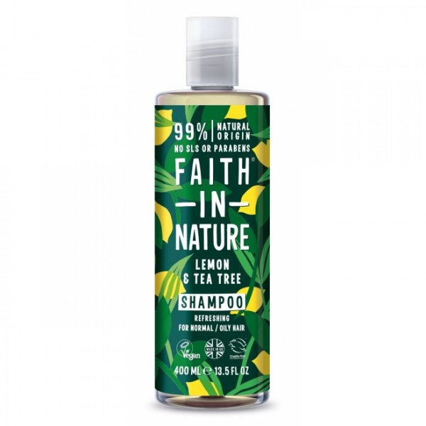 Sampon anti-matreata cu lamaie si tea tree pentru toate tipurile de par Faith in Nature 400 ml  Șampon Faith in Nature
